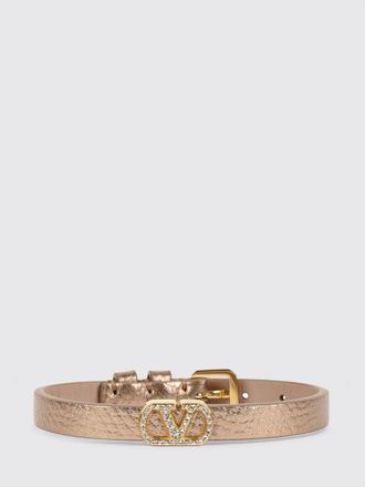 Valentino Garavani VLogo Signature Leather Bracelet with Crystals