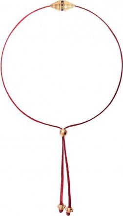 Doroth&eacute;e Sausset Handgemaakte Rakhi Armband met Edelstenen - Dames - Armbanden - Rood - ONE Size - Accessoires