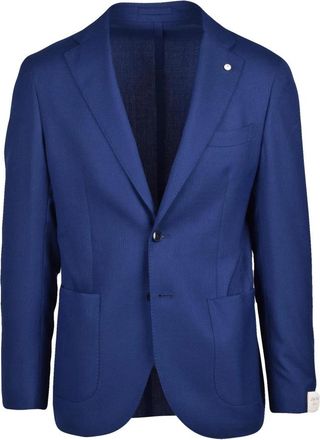 L.B.M. 1911 Giacca Stondata - Heren - Blazers - Blauw - L - Wol - Jassen