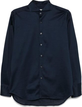 Canali Camicia in cotone - Blu