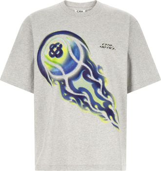 Casablanca Gray Organic Cotton Mens T-Shirt