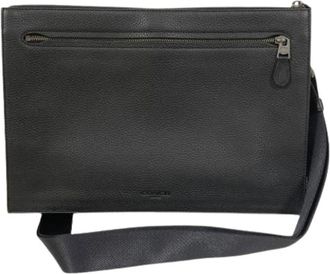 Coach Pre-owned Leren Schoudertas 11039 - Dames - Vintage Schoudertas - Zwart - ONE Size - Leer - Vintage