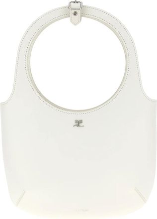 Courr&egrave;ges Dames, Tassen, Wit, Maat: ONE Size Leer