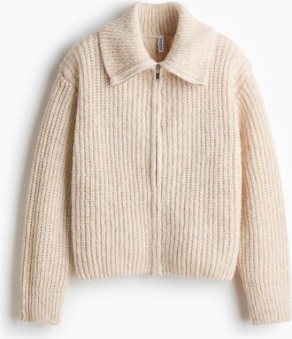 H&M Cardigan mit Zipper - Brown