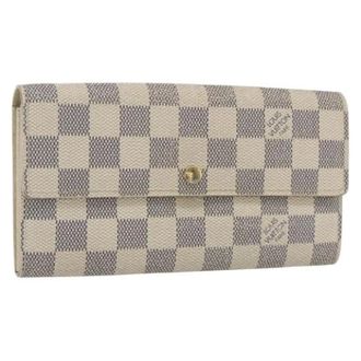 Louis Vuitton Pre-owned Wallets, female, White, Size: ONE SIZE Pre-owned Canvas Wallet