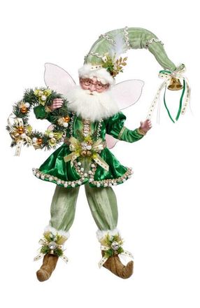 Mark Roberts Christmas Wreath Fairy, Large in Emerald Green at Nordstrom