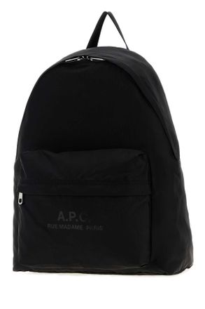 A.P.C. Mens Backstage Backpack Black Nylon