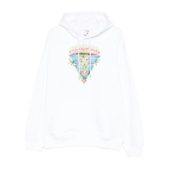 Casablanca Innocence Triangle Hoodie - Heren - Hoodies - Wit - M - Katoen - Hoodies & sweatvesten