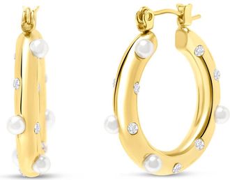 Bruno Magli Elisabetta Gold Hoop Earrings