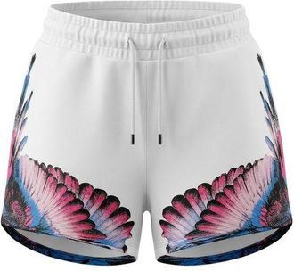 Marcelo Burlon Tie-Dye Cotton Shorts - White