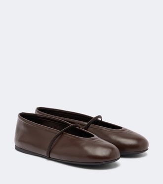 Miu Miu Leather ballet flats