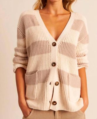 John & Jenn Mckay Cardigan In Iced Latte