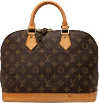 Louis Vuitton Pre-owned Alma Handbag - Dames - Vintage Handtas - Bruin - ONE Size - Leer - Vintage