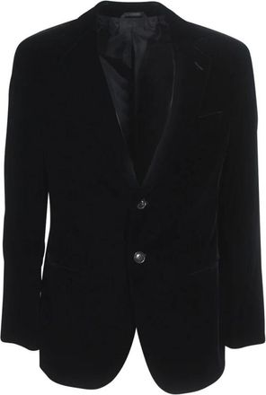 Giorgio Armani Icon George Line Single-Breasted Jacket - Heren - Blazers - Zwart - XL - Jassen