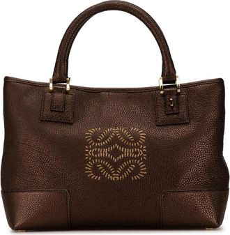 Loewe Pre-owned Tote Bags, female, Brown, Size: ONE SIZE Pre-owned Puzzle Small Tote Bag