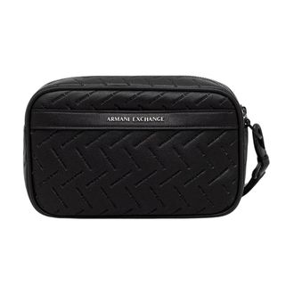 A|X Armani Exchange Reistas Toilettas - Heren - Tassen - Zwart - Maat: ONE Size Poliester