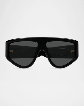 Bottega Veneta Men & apos;s BV1492S Ribbon Mask Recycled Acetate Shield Sunglasses