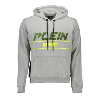 Plein Sport Grigio Cotton Men Mens Sweatshirt