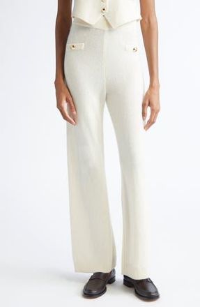 Cinq &agrave; Sept Cosmin Cashmere Sweater pants in Ivory at Nordstrom Rack, Size Medium