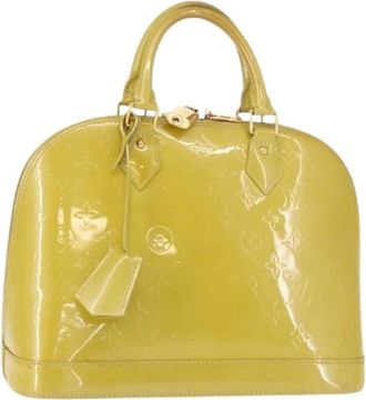 Louis Vuitton Pre-owned Leren Handtas - Dames - Vintage Handtas - Geel - ONE Size - Leer - Vintage