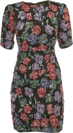 Maje Abito corto Razul a fiori - Nero