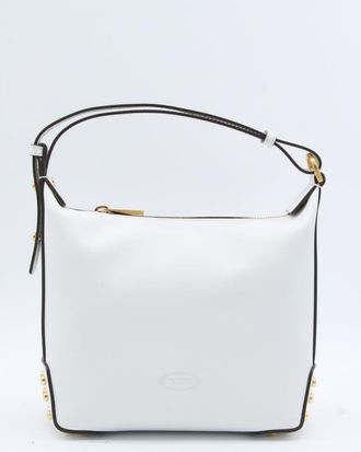 Tod's White Leather Shoulder Bag