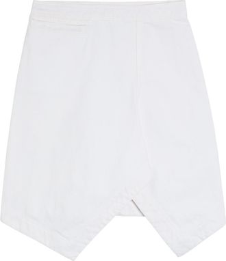 Christophe Lemaire Asymmetric Denim Mini Skirt - Off White - 42 (UK14 / L)