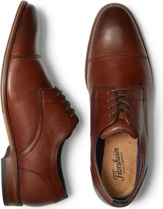 Florsheim Flex Cap Toe 14317-221 Oxford MenBrown Leather Dress Shoes ZOGG3447
