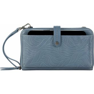 The Sak Iris Smartphone Crossbody Bag in Maritime Wave Emboss at Nordstrom