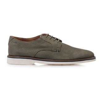 Clarks Malwood Plain Heren Schoenen - Heren - Veterschoenen - Groen - 41 EU - Schoenen