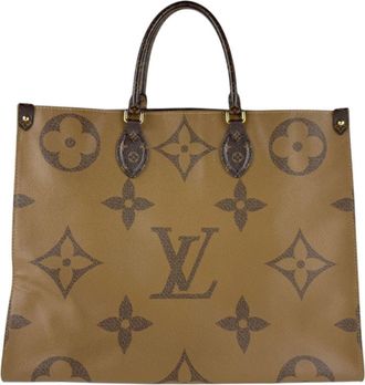 Louis Vuitton Brown Monogram Handbag Tote Bag (Pre-Owned)