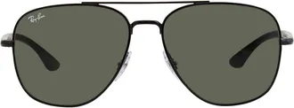 Ray-Ban Ray Ban Green Aviator Unisex Sunglasses RB3683 002/31 56
