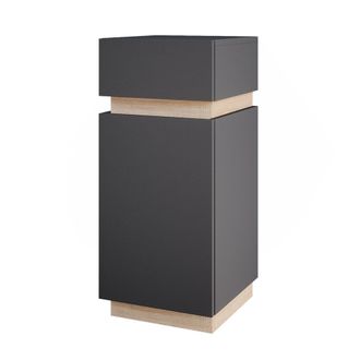 Vicco Armario Mediano Gloria, Antracita, 33 X 75.5 Cm Con Puerta Y Caj&oacute;n