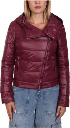 Patrizia Pepe Gewatteerde Jas met Capuchon - Dames - Winterjassen - Rood - 2XL - Jassen