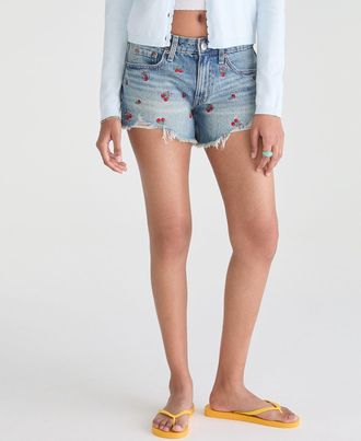 A&eacute;ropostale Low-Rise Baggy Denim Shorts 4
