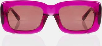 The Attico x Linda Farrow Marfa rectangular sunglasses
