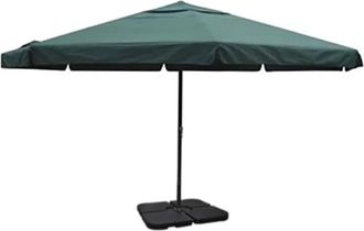vidaXL Sombrilla De Jard&iacute;n Con Base Port&aacute;til Aluminio Verde Vidaxl