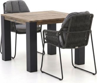 Tierra Outdoor Rivera/ROUGH-X 100cm dining tuinset 3-delig