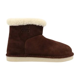 Miu Miu Botines de Ante - Shoes - Mujer - Marr&oacute;n - 40 EU