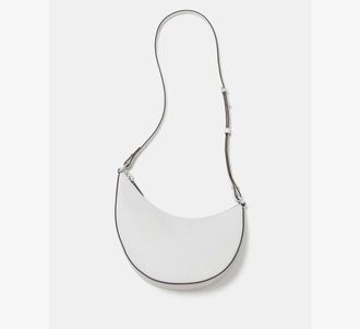 Kate Spade New York Womens Duo Crossbody Bag in White | Pebble Leather