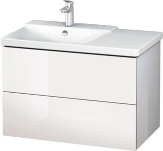 Duravit Duravit L-cube Mueble De Pared De 820mm De Ancho, Profundidad 481, 2 Cajones, Cabe p3 Comfort Art&iacute;culo 233385, Cuenca Izquierda, Color: Decoraci&oacute;n Bla