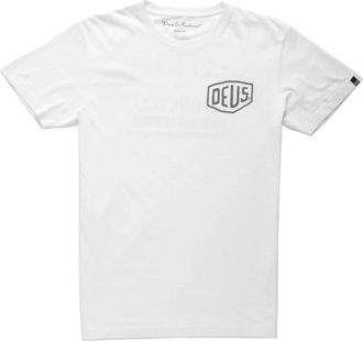 Deus Camperdown Address Tee - Heren - T-shirts - Wit - L - Katoen - Tops
