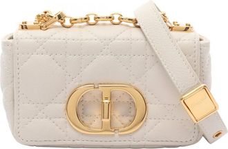 Dior 2010 30 Montaigne Cream Shoulder bag with Gold Hardware Size S