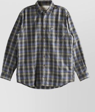 ERL checked shirt long sleeves button down collar