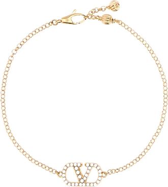 Valentino Garavani Accessoires, Dames, Geel, M, VLogo Signature Armband