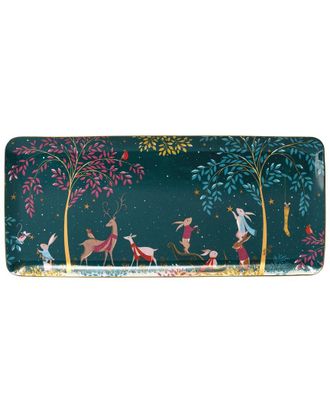 Portmeirion Sara Miller Woodland Tales Deer & Robin Sandwich Tray