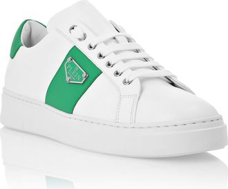 Philipp Plein Lo-Top Sneakers Triangle Plein Unisex in White/green at Nordstrom, Size 45