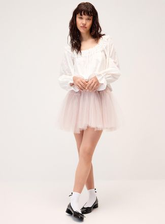 Twik Womens Organza puffy miniskirt