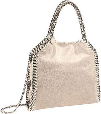 Stella McCartney Silver metallic Shaggy Deer Falabella mini tote bag Size S