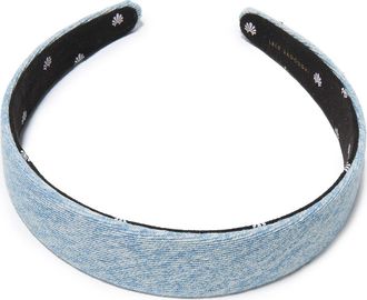 Lele Sadoughi Bessette Denim Headband in Stone Wash at Nordstrom